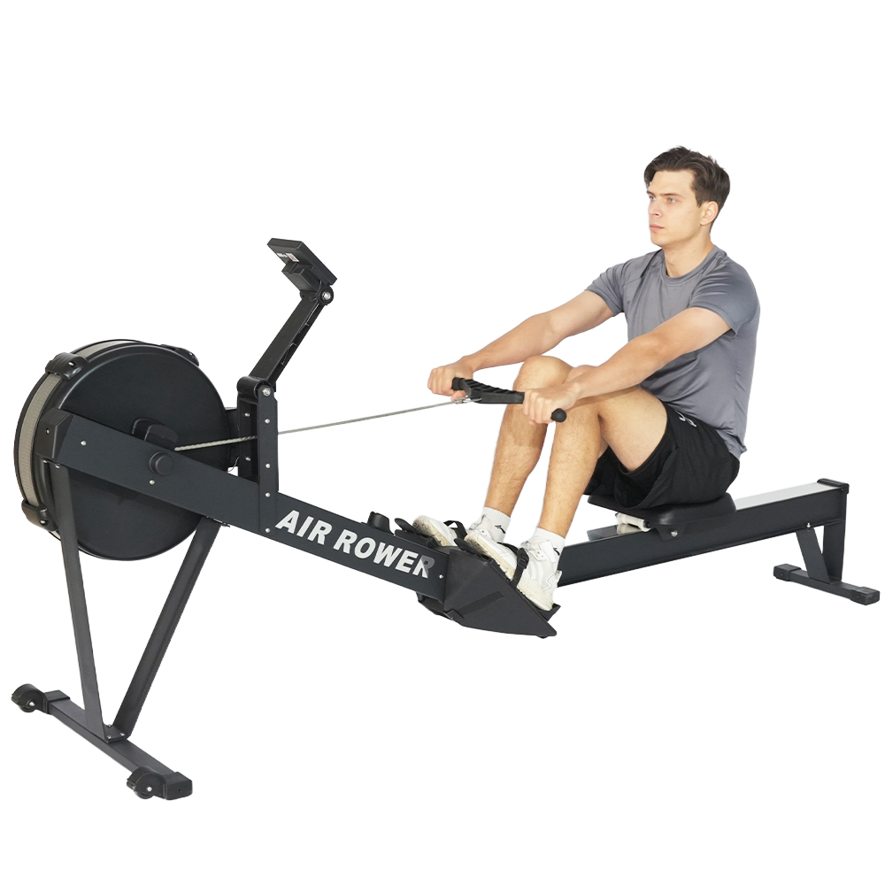 Home Gym Rowing Machine - Прочный складной стальной гребной тренажер с