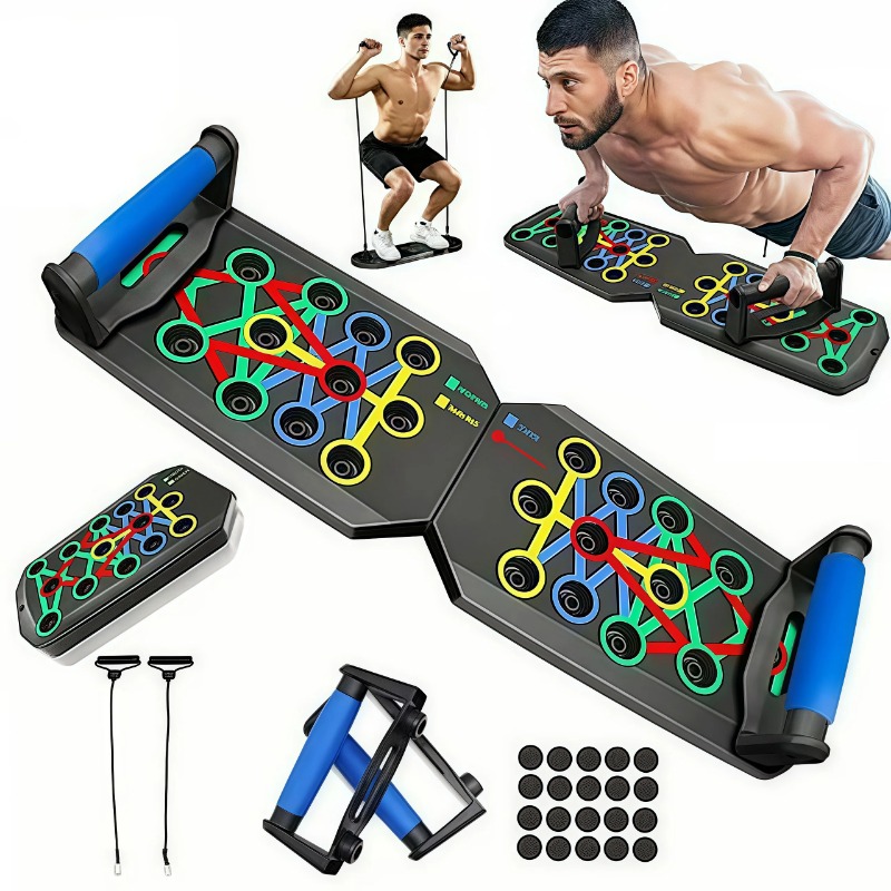 Home Gym Online - Складная доска для отжиманий с эластичными