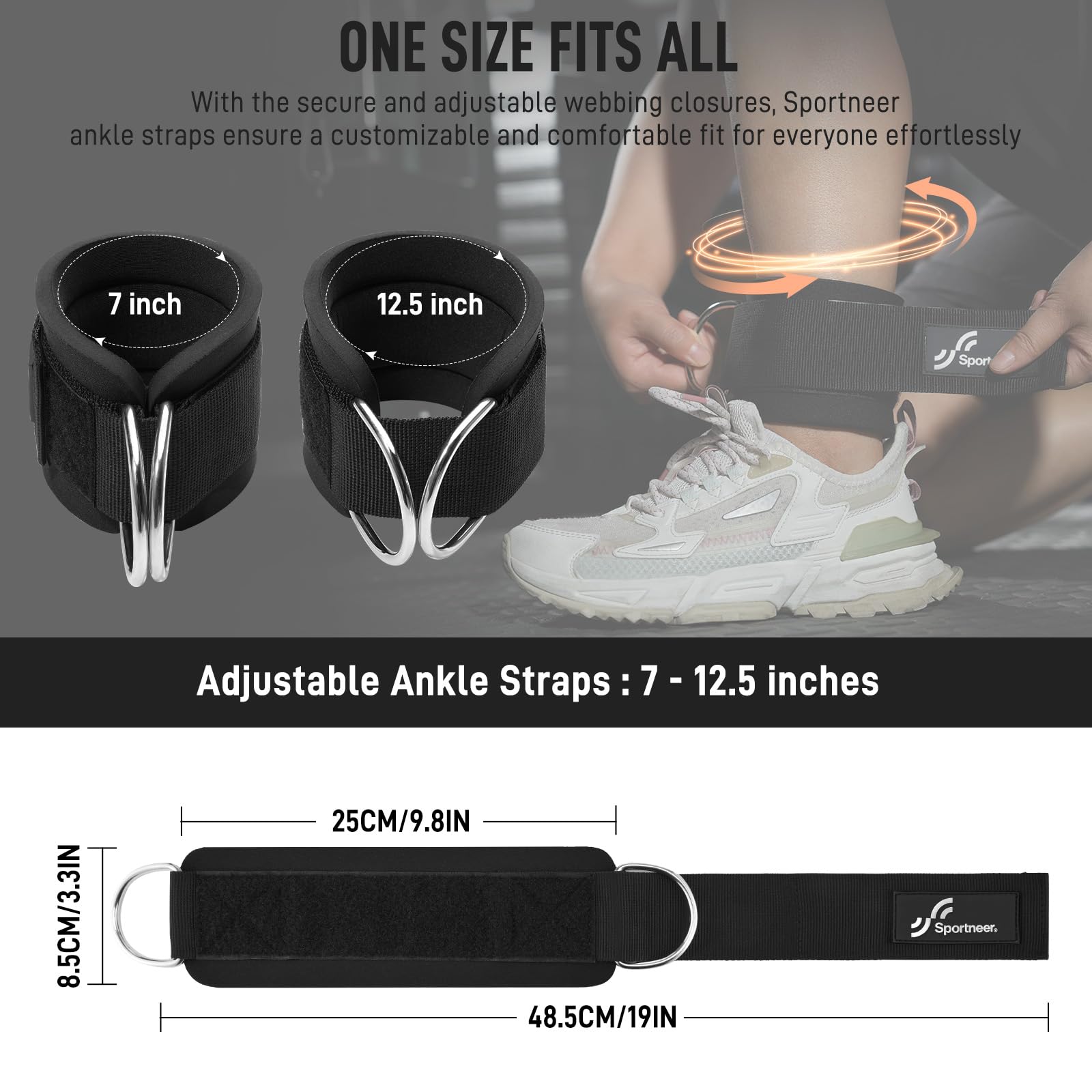 Регулируемые ремни для лодыжки – обзор и цена Home Gym Tunturi